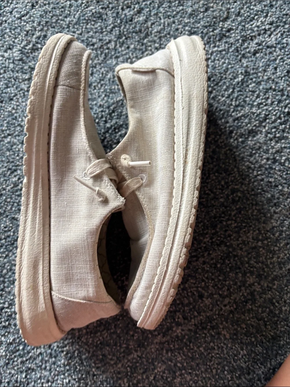 Men's Casual Slip-On Canvas Shoes in Beige